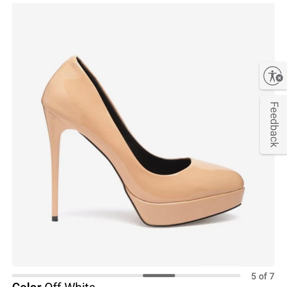 Rag & Co off white Faustine High Heel Pumps Size 7